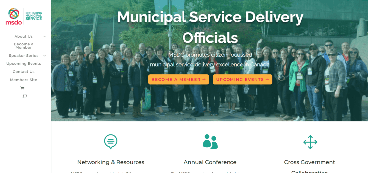 Municipal Service Delivery Organization screenshot
